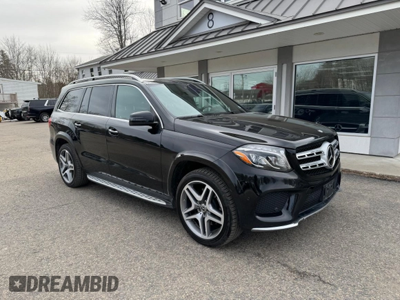 2017 Mercedes-Benz GLS 550 with VIN 4JGDF7DE7HA911930, listed as a Copart auction lot 43680344 with 160,020 mi miles and . Bid and sale history available at DreamBid. Image 1.