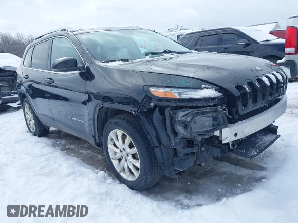 2017 Jeep Cherokee Limited with VIN 1C4PJMDS1HW505617, listed as a IAAI auction lot 41461389 with 97,978 mi miles. Bid and sale history available at carsss.com. Image 1.