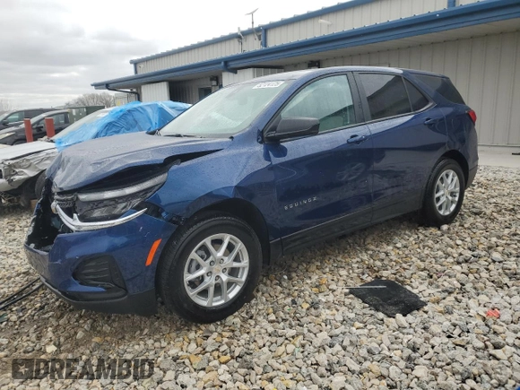 2022 Chevrolet Equinox LS z VIN 3GNAXSEV5NS228180, wystawiony jako Copart lot #52124125 z przebiegiem 12 639 mil mil oraz Czysty tytuł • Clean title. Historia ofert i sprzedaży dostępna na DreamBid. Obrazek 1.