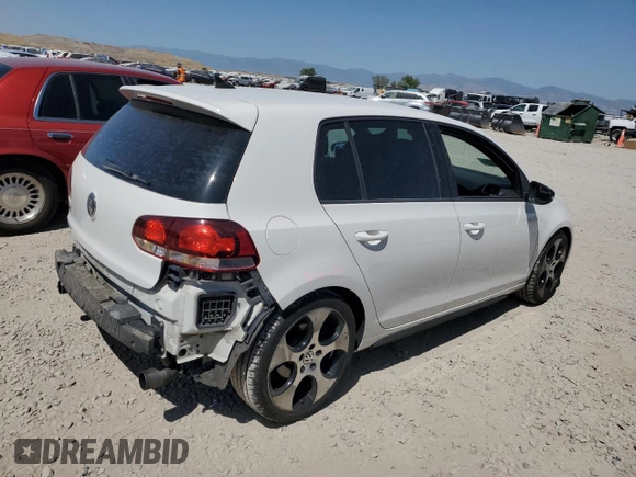 2012 Volkswagen Golf GTI Autobahn with VIN WVWHV7AJ7CW291246, listed as a Copart auction lot 61469265 with 137,884 mi miles and Salvage title. Bid and sale history available at DreamBid. Image 3.