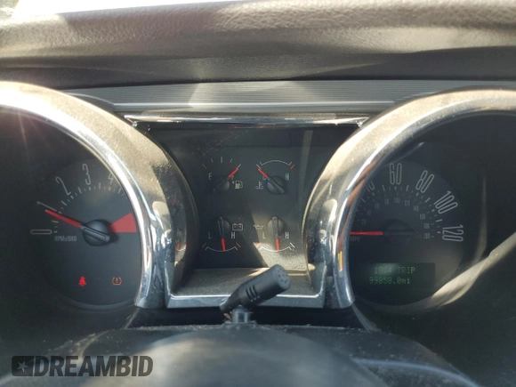 2007 Ford Mustang Deluxe with VIN 1ZVFT80N875283866, listed as a Copart auction lot 50806135 with 99,858 mi miles and Salvage Title. Bid and sale history available at carsss.com. Image 9.