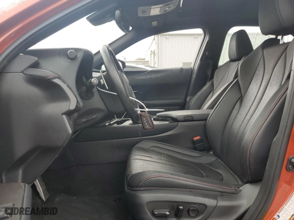 2020 Lexus UX with VIN JTHR9JBH1L2026913, listed as a Copart auction lot 53477275 with 56,518 mi miles and Salvage Title. Bid and sale history available at carsss.com. Image 7.