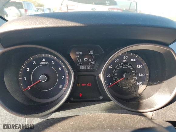 2014 Hyundai Elantra Limited with VIN 5NPDH4AE1EH494956, listed as a Copart auction lot 43172735 with 66,312 mi miles and Salvage Title. Bid and sale history available at carsss.com. Image 9.