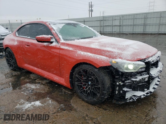 2023 BMW M2 z VIN 3MF13DM04P8D45073, wystawiony jako Copart lot #82048384 z przebiegiem 8 090 mil mil oraz Szkoda całkowita • Salvage title. Historia ofert i sprzedaży dostępna na DreamBid. Obrazek 4.