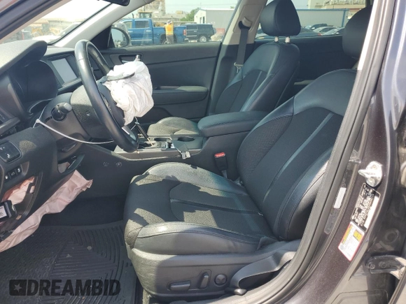 2018 Kia Optima S with VIN 5XXGT4L35JG205526, listed as a Copart auction lot 53288405 with 59,813 mi miles and Salvage Title. Bid and sale history available at carsss.com. Image 7.