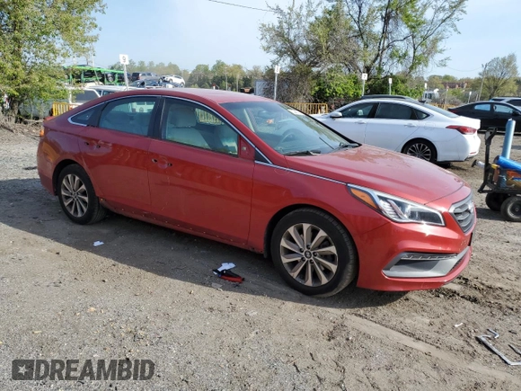2017 Hyundai Sonata Sport with VIN 5NPE34AF2HH497204, listed as a Copart auction lot 53440325 with 122,653 mi miles and Salvage Title. Bid and sale history available at carsss.com. Image 4.