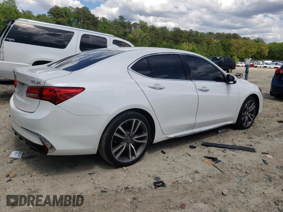 2020 Acura TLX Technology with VIN 19UUB2F43LA004089, listed as a Copart auction lot 56163775 with 56,653 mi miles and Salvage title. Bid and sale history available at DreamBid. Image 3.