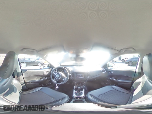 2017 Jeep Compass Latitude with VIN 3C4NJCBB0HT647547, listed as a Copart auction lot 59615635 with 53,827 mi miles and Salvage title. Bid and sale history available at DreamBid. Image 15.