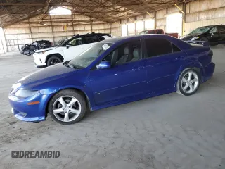 2004 Mazda Mazda6 s with VIN 1YVHP80D145N16404, listed as a Copart auction lot 44018745 with 202,197 mi miles and Salvage Title. Bid and sale history available at carsss.com. Image 1.