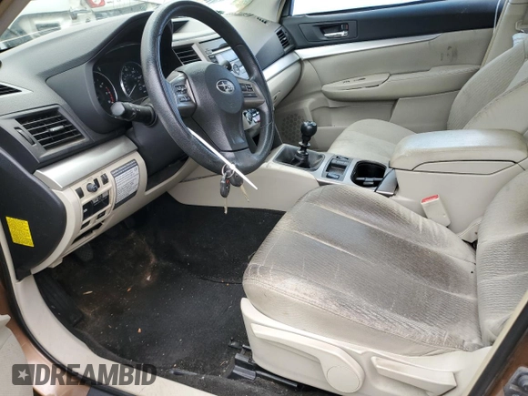2012 Subaru Outback 2.5i with VIN 4S4BRCAC9C1291746, listed as a Copart auction lot 60320095 with 105,276 mi miles and Salvage title. Bid and sale history available at DreamBid. Image 7.