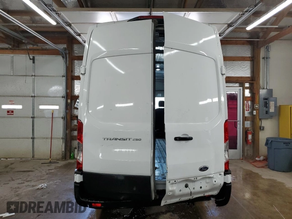 2022 Ford Transit Cargo with VIN 1FTBR3X8XNKA74422, listed as a Copart auction lot 60477255 with 81,699 mi miles and Salvage title. Bid and sale history available at DreamBid. Image 6.