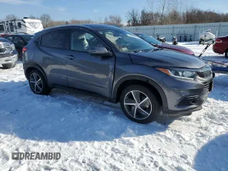 2022 Honda HR-V EX with VIN 3CZRU6H5XNM775421, listed as a Copart auction lot 42942435 with 25,832 mi miles and Salvage Title. Bid and sale history available at DreamBid. Image 4.