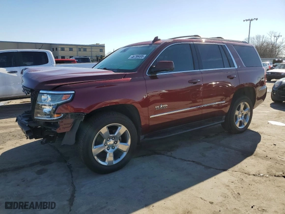 2019 Chevrolet Tahoe LT with VIN 1GNSCBKCXKR261399, listed as a Copart auction lot 46799495 with 74,193 mi miles and Salvage Title. Bid and sale history available at carsss.com. Image 1.