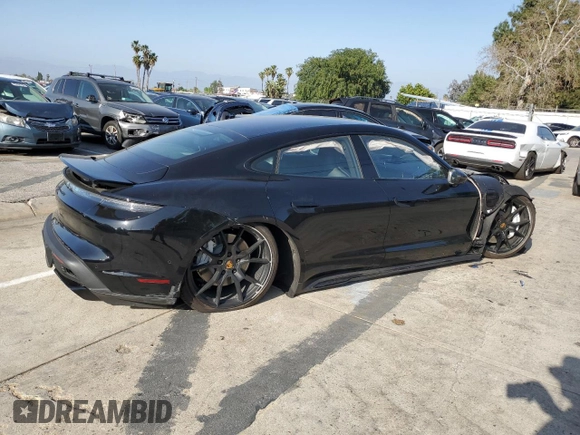 2022 Porsche Taycan GTS with VIN WP0AD2Y10NSA59551, listed as a Copart auction lot 36894013 with 5,593 mi miles and . Bid and sale history available at DreamBid. Image 3.
