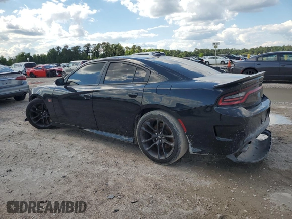 2020 Dodge Charger Scat Pack z VIN 2C3CDXGJ5LH162249, wystawiony jako Copart lot #56700245 z przebiegiem 39 584 mil mil oraz Czysty tytuł • Clean title. Historia ofert i sprzedaży dostępna na DreamBid. Obrazek 2.