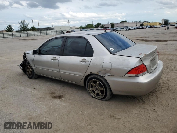 2005 Mitsubishi Lancer ES with VIN JA3AJ26E25U050459, listed as a Copart auction lot 76730984 with 210,330 mi miles and Salvage Title. Bid and sale history available at carsss.com. Image 2.