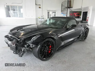 2017 Chevrolet Corvette Z06 3LZ with VIN 1G1YU3D60H5603836, listed as a Copart auction lot 87965415 with 4,594 mi miles and Salvage Title. Bid and sale history available at carsss.com. Image 2.