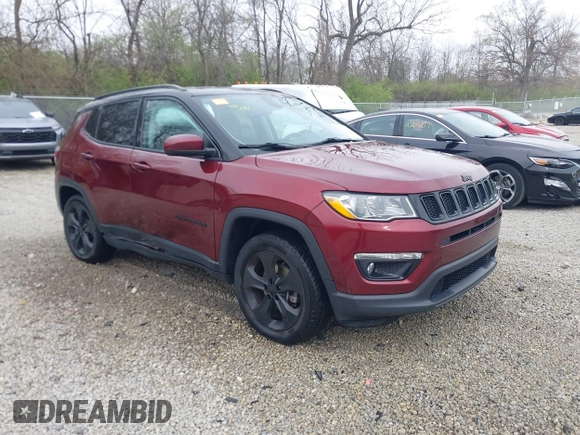 2021 Jeep Compass Altitude with VIN 3C4NJDBB6MT530958, listed as a IAAI auction lot 42017387 with 68,023 mi miles and . Bid and sale history available at DreamBid. Image 1.