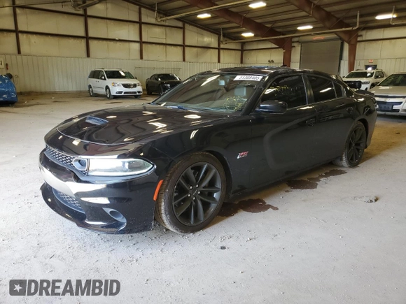 2019 Dodge Charger Scat Pack with VIN 2C3CDXGJ3KH553415, listed as a Copart auction lot 51308405 with 110,860 mi miles and Salvage Title. Bid and sale history available at DreamBid. Image 1.
