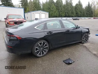 2023 Honda Accord Touring with VIN 1HGCY2F83PA045874, listed as a Copart auction lot 52788105 with 7,407 mi miles and Salvage title. Bid and sale history available at DreamBid. Image 3.
