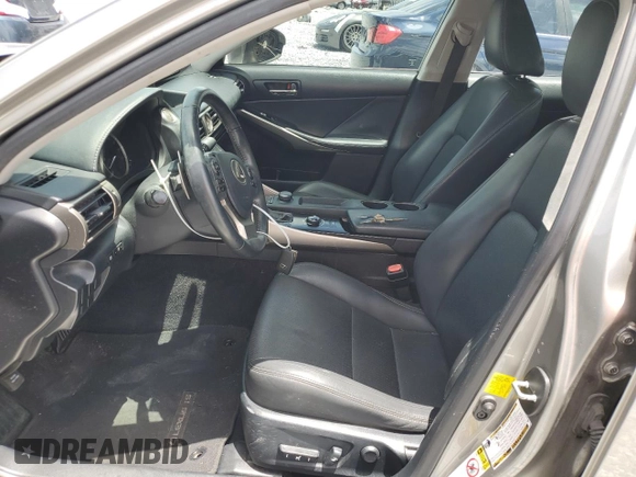 2014 Lexus IS 250 with VIN JTHBF1D21E5043554, listed as a Copart auction lot 65558495 with 171,755 mi miles and Salvage title. Bid and sale history available at DreamBid. Image 7.