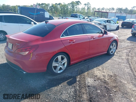 2015 Mercedes-Benz CLA 250 with VIN WDDSJ4GB3FN177437, listed as a IAAI auction lot 42481056 with 93,473 mi miles and . Bid and sale history available at DreamBid. Image 4.