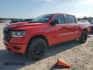 2024 Ram 1500 Laramie with VIN 1C6SRFJT6RN185477, listed as a Copart auction lot 55691335 with 19,721 mi miles and Clean title. Bid and sale history available at DreamBid. Image 1.