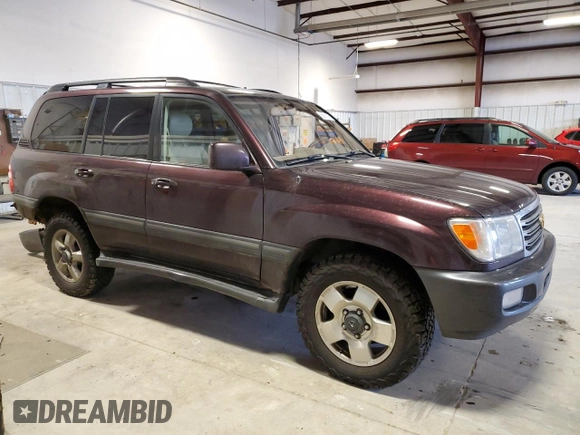 2004 Toyota Land Cruiser with VIN JTEHT05J242066938, listed as a Copart auction lot 88685065 with 307,578 mi miles and Salvage Title. Bid and sale history available at carsss.com. Image 4.