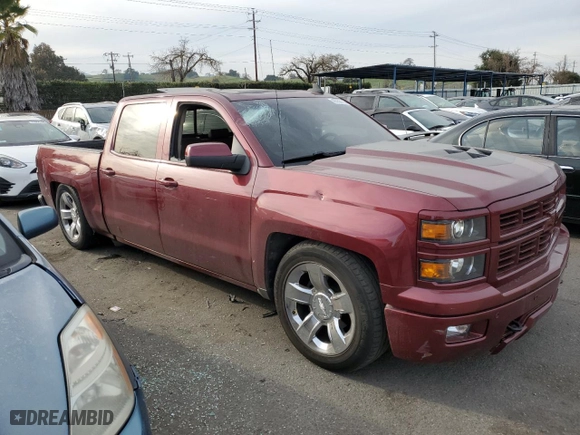 2015 Chevrolet Silverado 1500 LTZ with VIN 3GCUKSEC2FG350230, listed as a Copart auction lot 42258115 with 117,353 mi miles and Salvage Title. Bid and sale history available at carsss.com. Image 4.