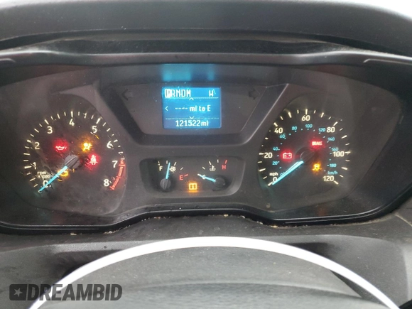 2019 Ford Transit Cargo with VIN 1FTBW3XM7KKA39855, listed as a Copart auction lot 85120994 with 121,522 mi miles and Salvage Title. Bid and sale history available at DreamBid. Image 9.