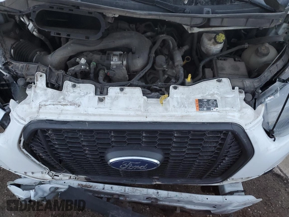 2022 Ford Transit Cargo with VIN 1FTBR3U80NKA64888, listed as a Copart auction lot 83809614 with 75,978 mi miles and Salvage Title. Bid and sale history available at DreamBid. Image 12.