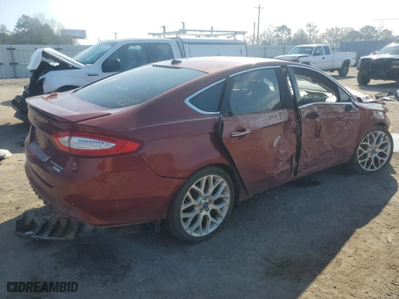 2014 Ford Fusion Titanium with VIN 3FA6P0K93ER146312, listed as a Copart auction lot 43952125 with 130,509 mi miles and Salvage Title. Bid and sale history available at carsss.com. Image 3.
