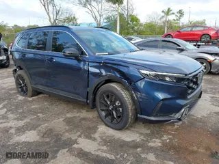 2025 Honda CR-V Hybrid Sport-L with VIN 7FARS6H85SE019599, listed as a IAAI auction lot 41611114 with 1,605 mi miles. Bid and sale history available at carsss.com. Image 1.