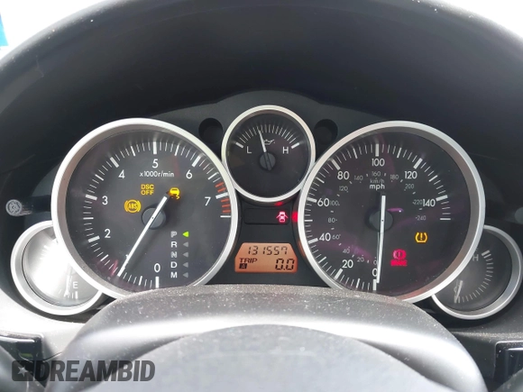 2008 Mazda MX-5 Miata Touring with VIN JM1NC26F580156079, listed as a IAAI auction lot 42543666 with 131,557 mi miles and . Bid and sale history available at DreamBid. Image 7.