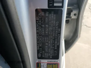 2015 Kia Rio LX with VIN KNADM4A33F6454705, listed as a Copart auction lot 76955904 with 157,078 mi miles and Salvage Title. Bid and sale history available at carsss.com. Image 12.
