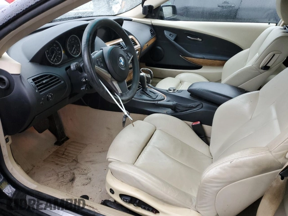 2006 BMW 6 Series 650Ci with VIN WBAEH13486CR49481, listed as a Copart auction lot 50060395 with 159,510 mi miles and Salvage Title. Bid and sale history available at carsss.com. Image 7.