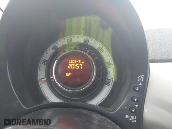 2014 FIAT 500 Pop with VIN 3C3CFFAR7ET264083, listed as a IAAI auction lot 42142971 with 130,549 mi miles. Bid and sale history available at carsss.com. Image 7.