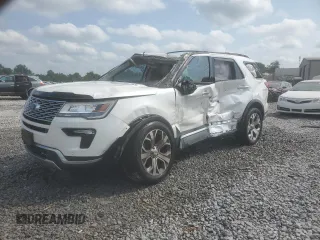 2018 Ford Explorer Platinum with VIN 1FM5K8HT9JGC62875, listed as a Copart auction lot 58844685 with 66,998 mi miles and Salvage title. Bid and sale history available at DreamBid. Image 1.