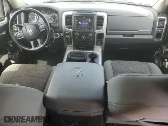 2018 Ram 1500 Big Horn with VIN 1C6RR7GG2JS247400, listed as a Copart auction lot 54350515 with 58,344 mi miles and Salvage title. Bid and sale history available at DreamBid. Image 8.