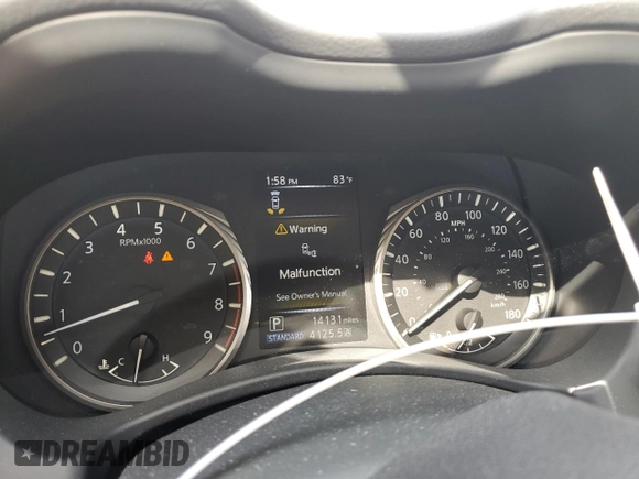 2024 Infiniti Q50 Luxe with VIN JN1EV7BR5RM630469, listed as a Copart auction lot 72450624 with 14,131 mi miles and Salvage Title. Bid and sale history available at DreamBid. Image 9.