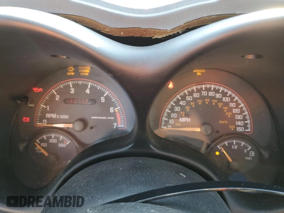 2004 Pontiac Grand Am GT z VIN 1G2NW12E44C112537, wystawiony jako Copart lot #87092304 z przebiegiem 180 732 mil mil oraz Szkoda całkowita • Salvage title. Historia ofert i sprzedaży dostępna na DreamBid. Obrazek 9.
