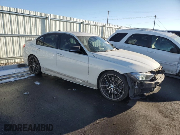 2014 BMW 3 Series 335i with VIN WBA3A9C59EF479669, listed as a Copart auction lot 89349195 with 82,779 mi miles and Salvage Title. Bid and sale history available at carsss.com. Image 4.