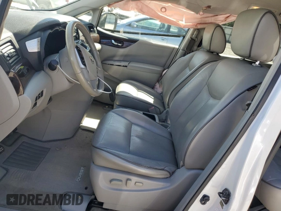 2012 Nissan Quest SL z VIN JN8AE2KP9C9033305, wystawiony jako Copart lot #53201715 z przebiegiem 153 896 mil mil oraz Szkody całkowita. Historia ofert i sprzedaży dostępna na DreamBid. Obrazek 7.