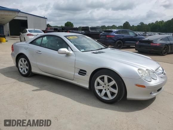 2003 Mercedes-Benz SL 500 with VIN WDBSK75F93F021714, listed as a Copart auction lot 58963285 with 51,938 mi miles and Clean title. Bid and sale history available at DreamBid. Image 4.