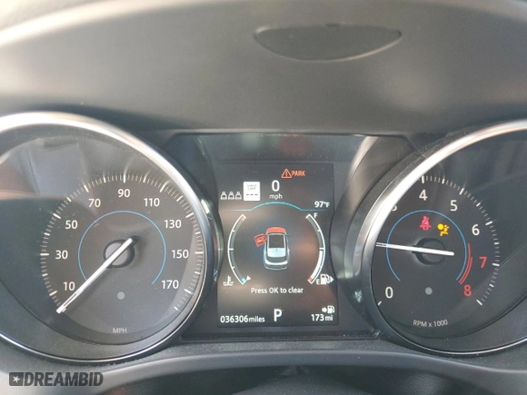 2020 Jaguar F-PACE 25t Premium with VIN SADCJ2FX0LA646149, listed as a Copart auction lot 50767125 with 36,306 mi miles and Non Repairable. Bid and sale history available at carsss.com. Image 9.