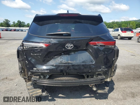 2021 Toyota Highlander L z VIN 5TDBZRBH2MS557694, wystawiony jako Copart lot #61921955 z przebiegiem 39 634 mil mil oraz Szkoda całkowita • Salvage title. Historia ofert i sprzedaży dostępna na DreamBid. Obrazek 6.