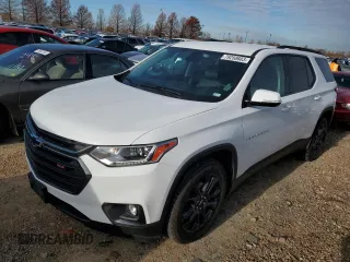 2019 Chevrolet Traverse RS with VIN 1GNERJKWXKJ321938, listed as a Copart auction lot 79258603 with 90,545 mi miles and Salvage Title. Bid and sale history available at carsss.com. Image 1.