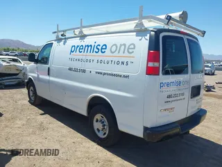 2015 Chevrolet Express Cargo with VIN 1GCWGFCF5F1287900, listed as a IAAI auction lot 42158192 with 203,632 mi miles. Bid and sale history available at carsss.com. Image 3.