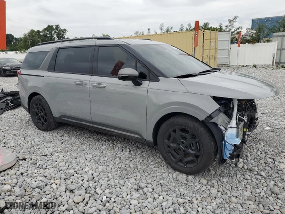 2025 Kia Carnival SX with VIN KNDNE5K33S6457526, listed as a Copart auction lot 73565654 with 2,188 mi miles and Salvage Title. Bid and sale history available at carsss.com. Image 4.