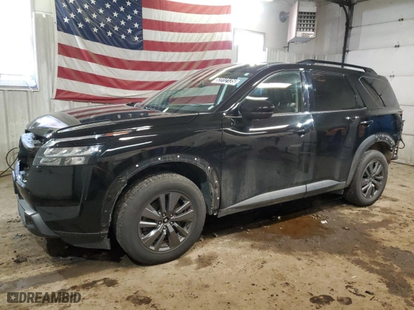 2024 Nissan Pathfinder SV with VIN 5N1DR3BC0RC255948, listed as a Copart auction lot 52312135 with 24,238 mi miles and Clean Title. Bid and sale history available at carsss.com. Image 1.